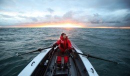 Rowing actoss the English Channel. (Photo Credit- Danfung Dennis)