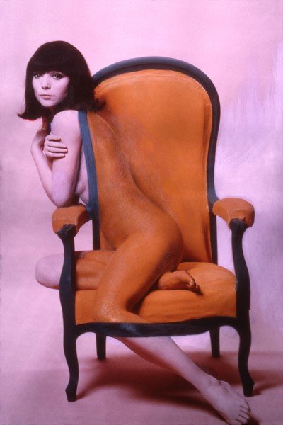 Elsa Martinelli par Willy Rizzo. Peinte par Charles Matton.  Paris 1969